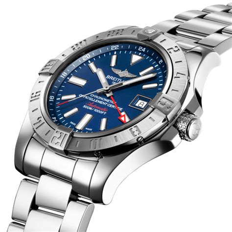 breitling avenger gmt blue|breitling avenger chronometer.